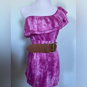 Self Esteem Purple/Pink Off the Shoulder Top